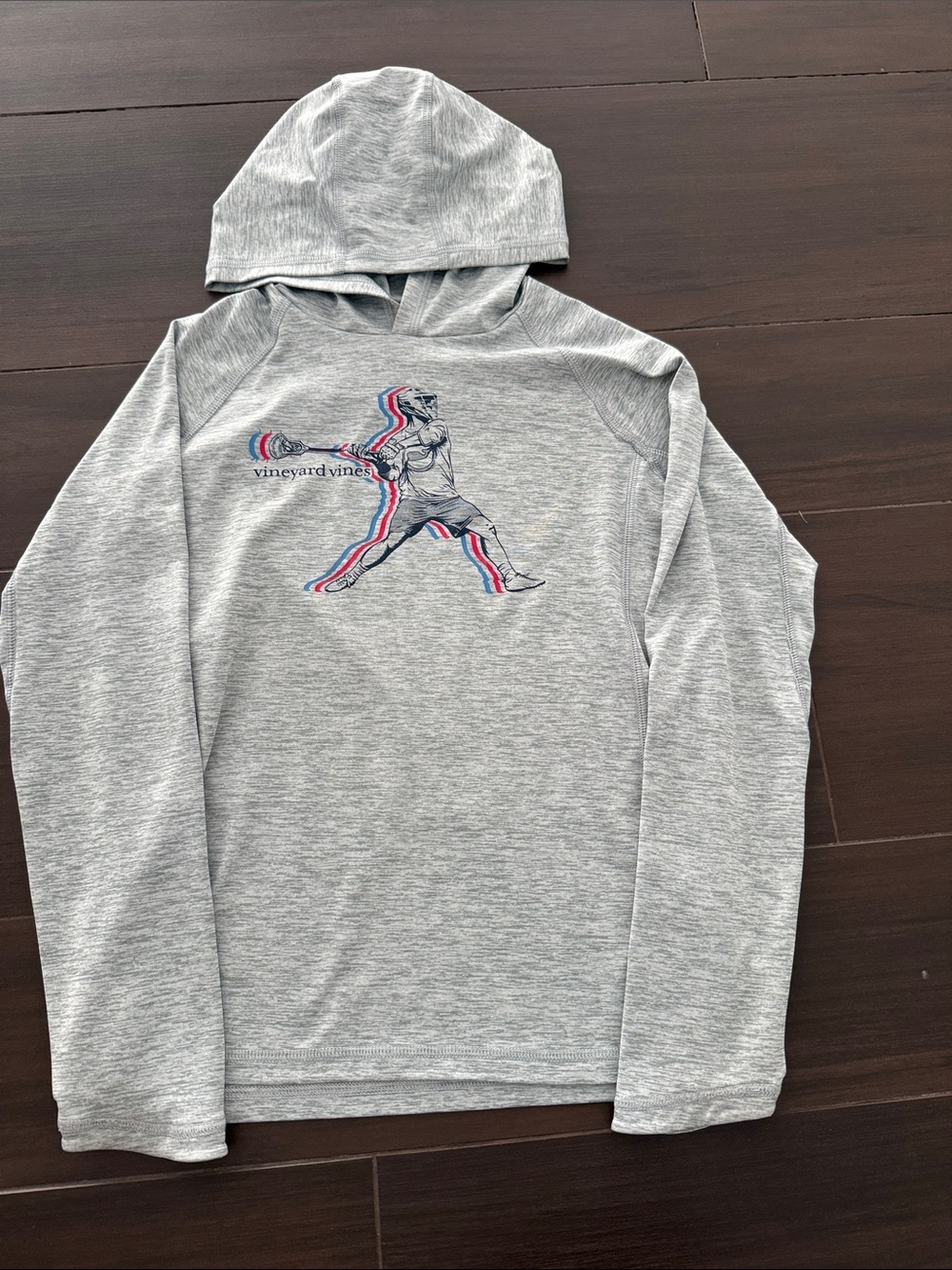 Vineyard Vines Kids Lacrosse Hooded Performance Long Sleeve